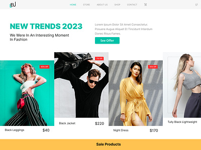 eCommerce New trends 2023 | Hero Section best design 2023 branding header design header section hero page 2023 hero section landing page minimal website new trend 2023 ui ui design