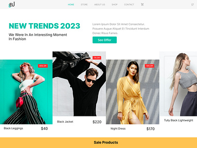 eCommerce New trends 2023 | Hero Section