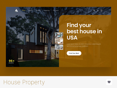 House Property | Hero Section best design 2023 ecommerce house sale hero section hero section 2023 new minimal hero section property sale ui ui design
