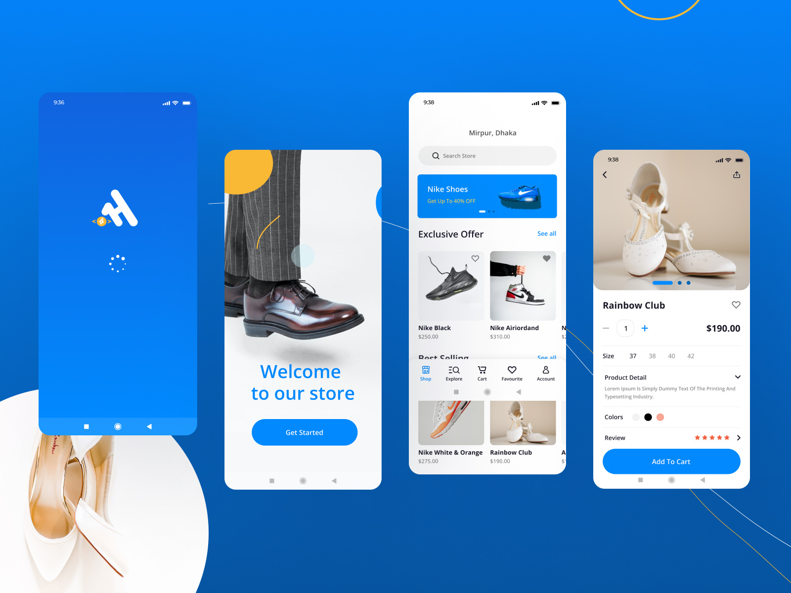 Shoes App Design for Stores by Md Ahasan Habib on Dribbble