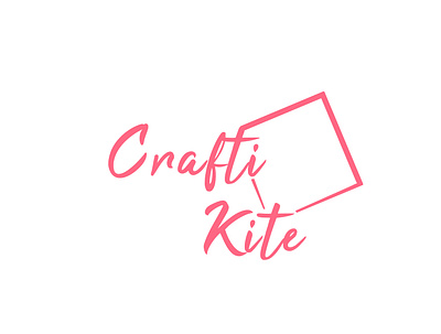 Crafti Kite | Logo adobe branding craft design illustraion logo logo design logodesign minimal photoshop typography vector