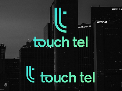 Touchtel Logo adobe branding design illustraion logo logo design minimal photoshop typography vector