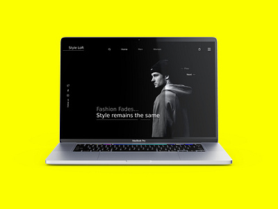 Style Loft - Landing Page Ui branding design fashion landing page ui design