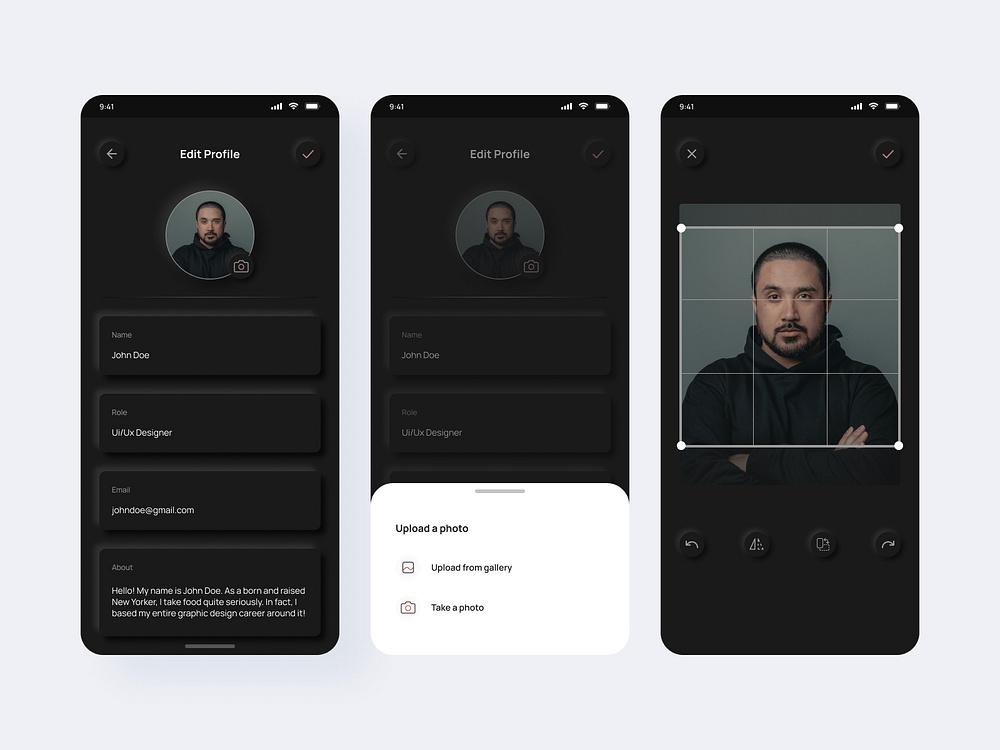Browse thousands of Edit Profile UI images for design inspiration ...