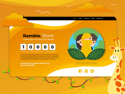 Website Home Page: Ramble. Store