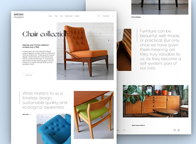 BRITISH modern Redesign. concept design figma homepage uiux webdesign website