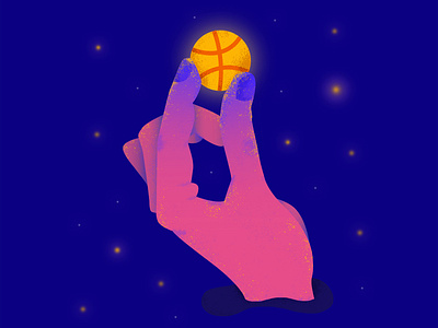 Dribbble Invitation World ball beginner dribbble dribbble invite hand illustration life star