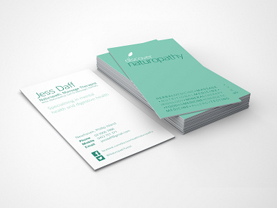 Discovery Naturopathy Business Card Mockup branding business card