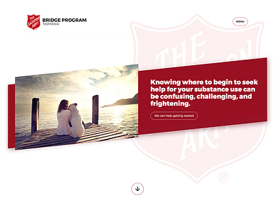 Salvation Army Hero Design web design