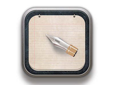Notepad icon realistic icon ui 品牌 商标 图标 应用 设计