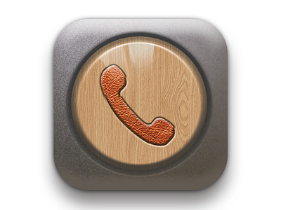 A realistic style dialing app icon