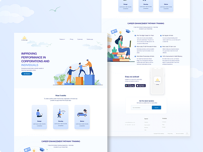 Life Stamp - Life Coaching dribbble best shot education homepage landing page landing page design web design web site