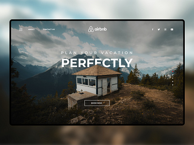 Airbnb Concept Design booking design dribbble best shot homepage landing page landing page design ux web web design web site