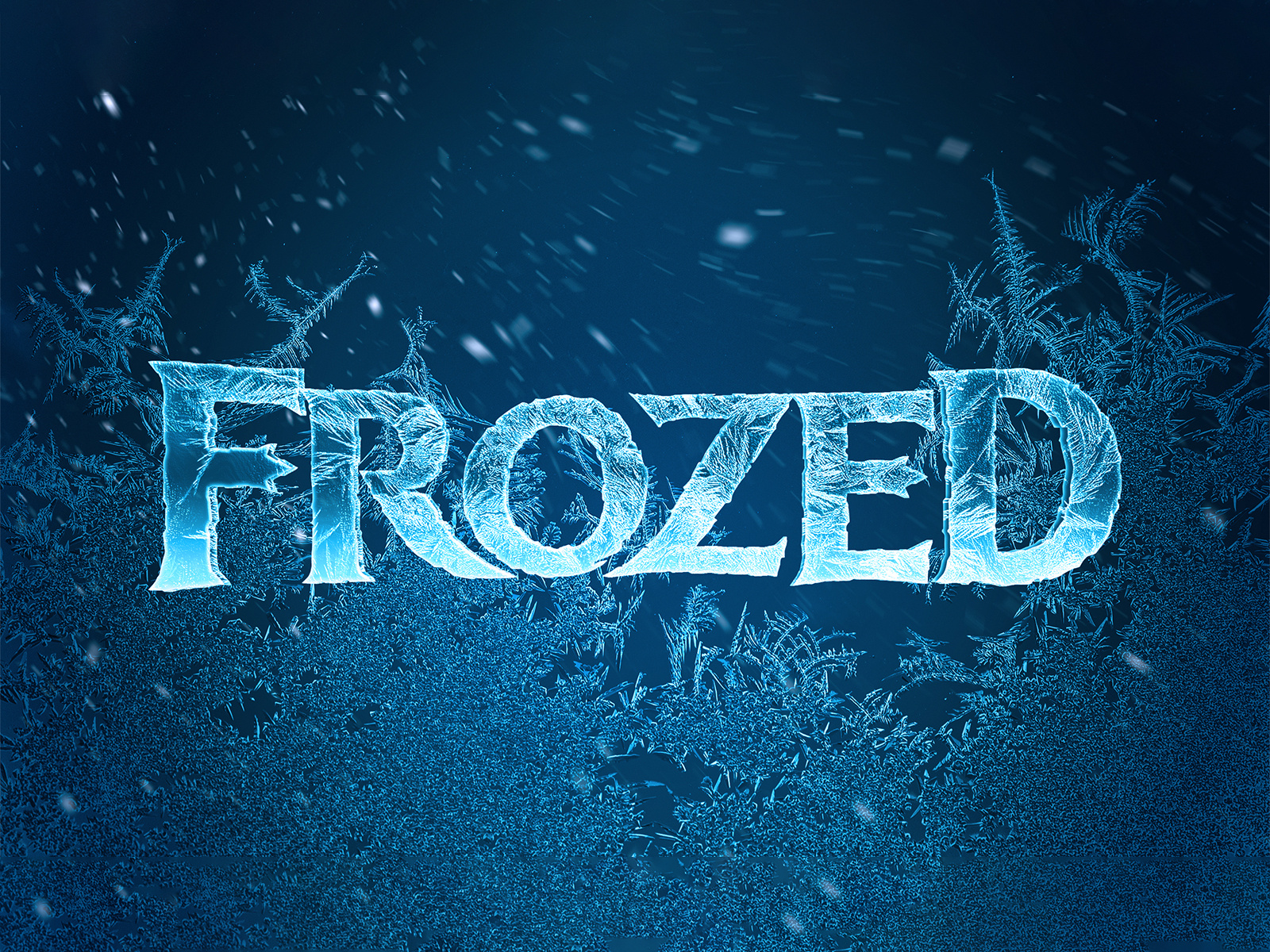 FROZEN Text Effect Photoshop Template By Sahin D zg n On Dribbble