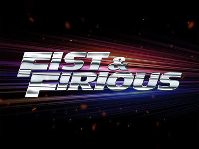 FAST & FURIOUS | Text Effect- Photoshop Template 3d 3d text action car design fanart fast furious film logo mockup movie photoshop template text effect