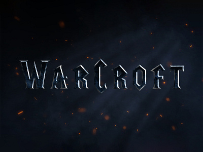 WARCRAFT | Text Effect- Photoshop Template 3d 3d text design fanart fantasy film logo mockup movie orks photoshop psd template text effect video game warcraft wizard