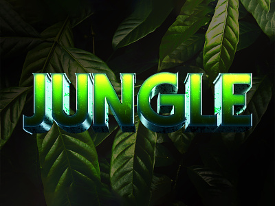 JUNGLE | Text Effect - Photoshop Template by Sahin Düzgün on Dribbble