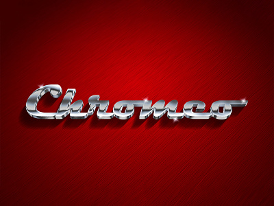 CHROMEO | Text Effect - Photoshop Template 3d 3d text chrome design file logo mockup photoshop psd template text effect