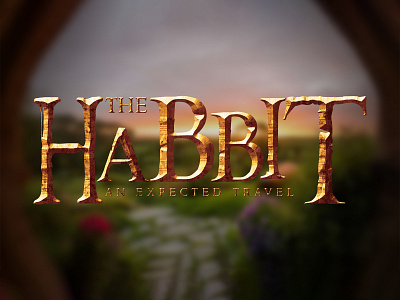 THE HOBBIT | Text Effect - Photoshop Template