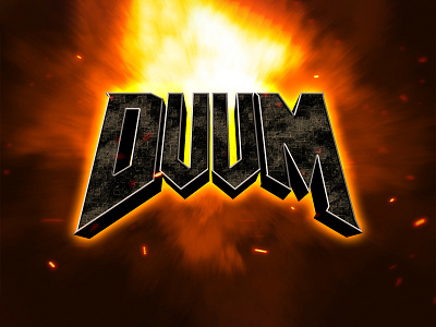 DOOM | Text Effect - Photoshop Template