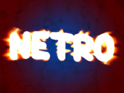 NETRO | Text Effect - Photoshop Template 3d 3d text design download file fire light logo mockup netro photoshop psd template text effect