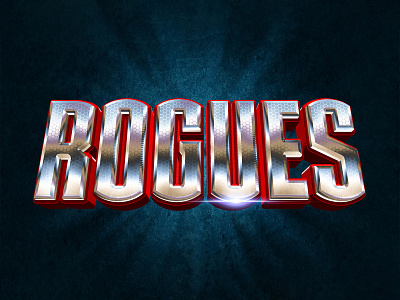 ROGUES | Text Effect - Photoshop Template