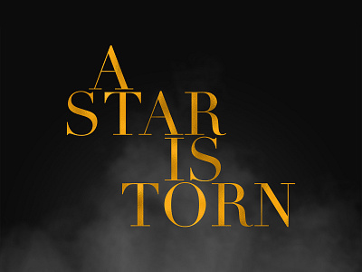 A STAR IS BORN | Text Effect - Photoshop Template