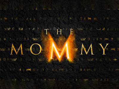 THE MUMMY | Text Effect - Photoshop Template 3d 3d text cinematic design download file film logo mockup movie photoshop psd template the mummy