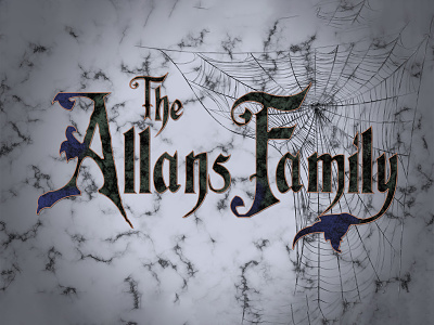 THE ADDAMS FAMILY | Text Effect - Photoshop Template