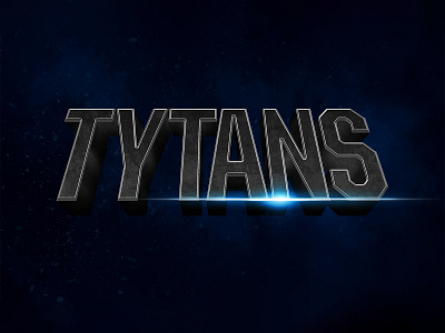 TITANS | Text Effect - Photoshop Template 3d 3d text batman dc comics design download file logo mockup photoshop psd superhero template titans tv tv series