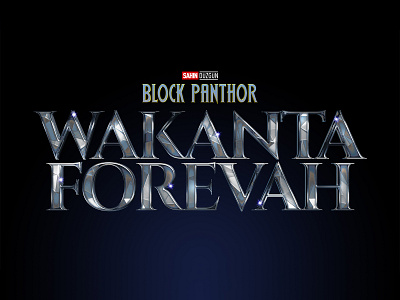 BLACK PANTHER 2 | Text Effect - Photoshop Template 3d 3d text black panther cinematic design download file film logo marvel mcu mockup movie photoshop psd template wakanda forever