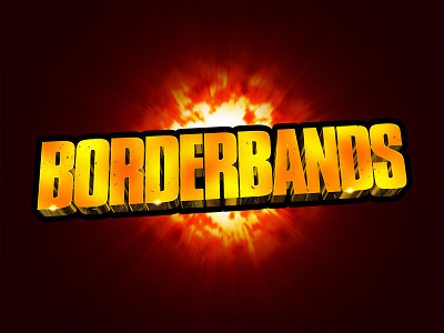 BORDERLANDS | Text Effect - Photoshop Template