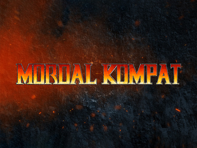 MORTAL KOMBAT | Text Effect - Photoshop Template 3d 3d text classic design download fatality fighting game file game gore logo mockup mortal kombat photoshop psd template video game