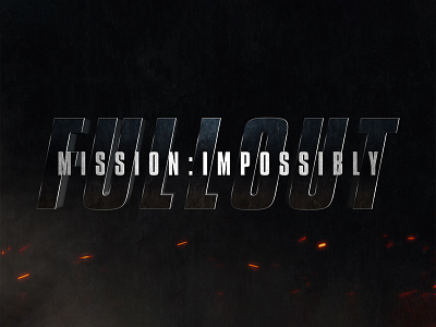 MISSION:IMPOSSIBLE - FALLOUT | Text Effect - Photoshop Template 3d 3d text action cinematic design download file film logo mission impossible mockup movie photoshop psd template