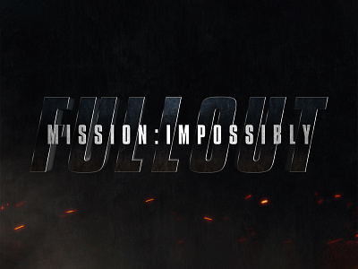 MISSION:IMPOSSIBLE - FALLOUT | Text Effect - Photoshop Template