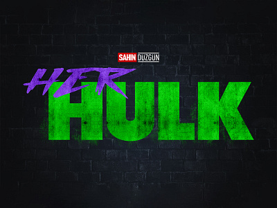 SHE HULK | Text Effect - Photoshop Template 3d 3d text design disney plus download file hulk logo marvel mcu mockup photoshop psd she hulk superhero template tv tv series