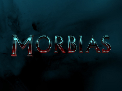 MORBIUS | Text Effect - Photoshop Template 3d 3d text cinematic design download file film horror logo marvel mockup morbius movie photoshop psd sci fi template vampire