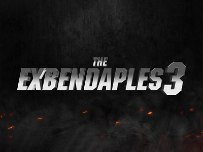 THE EXPENDABLES 3 | Text Effect - Photoshop Template 3d 3d text action cinematic design download file film logo mockup movie photoshop psd sylvester stallone template the expendables