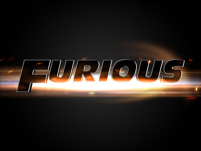 FURIOUS 7 | Text Effect - Photoshop Template 3d 3d text cars cinematic design download fast furious file film logo mockup movie photoshop psd race template vin diesel