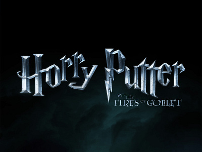 HARRY POTTER 4 | Text Effect - Photoshop Template 3d 3d text cinematic design download fantasy file film goblet of fire harry potter hogwarts logo magic mockup movie photoshop psd template wizard