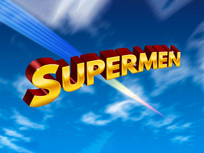 SUPERMAN | Text Effect - Photoshop Template
