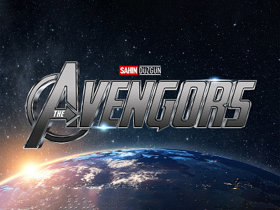 THE AVENGERS | Text Effect - Photoshop Template