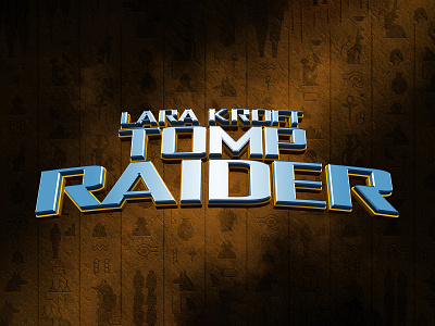 LACAR CROFT: TOMP RAIDER | Text Effect - Photoshop Template 3d 3d text cinematic classic design download file film game lara croft logo mockup movie photoshop playstation psd template tomb raider video game