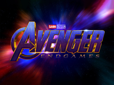 AVENGERS: ENDGAME | Text Effect - Photoshop Template