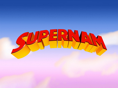 SUPERMAN | Text Effect - Photoshop Template