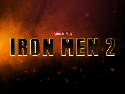 IRON MAN 2 | Text Effect - Photoshop Template