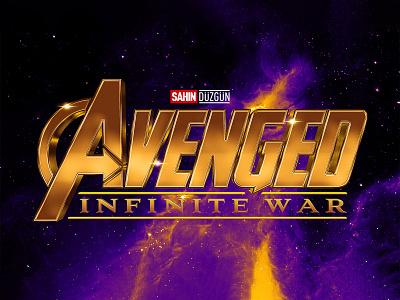 AVENGERS: INFINITY WAR | Text Effect - Photoshop Template