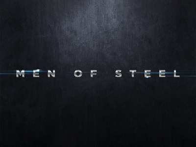 MAN OF STEEL | Text Effect - Photoshop Template
