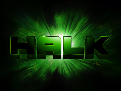 HULK | Text Effect - Photoshop Template 3d 3d text cinematic design download file film hulk logo marvel mockup movie photoshop psd sci-fi superhero template