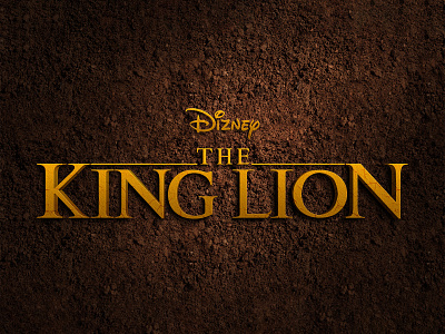 THE LION KING | Text Effect - Photoshop Template